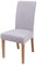 Homaxy Samt Stuhlhussen 4er Set, Abnehmbarer Waschbar stuhlbezug, Universal Moderne Stuhlbezüge, Elastische Stuhlüberzug, Grau