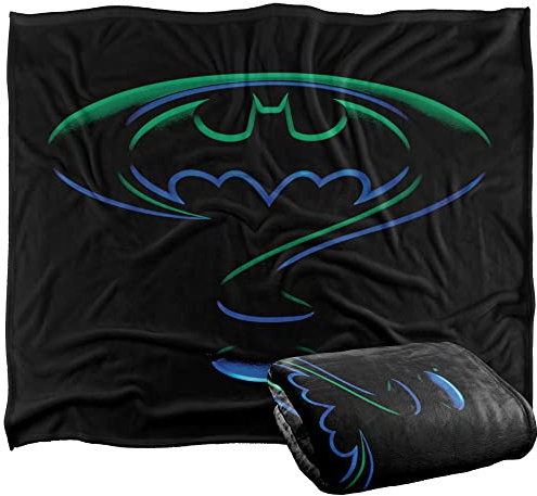 LOGOVISION Batman Silky Touch Kuscheldecke, Optimalweich, 152 x 127 cm