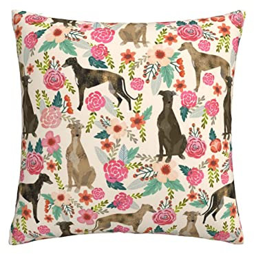 Kissenbezüge 45X45Cm Windhund Gedruckt Zierkissen Dekorativen Kissenbezug Home Deko Kissenhülle Für Terrasse, Sofa, Büro