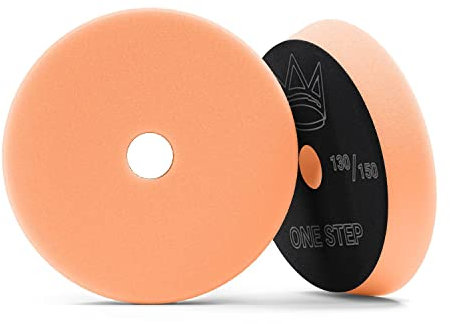 Royal Pads AIR One-Step Polierpad (Ø 125mm) - Premium Polierschwamm für Exzenter & Rotations Poliermaschine - Auto polieren, Schleifen, wachsen, Wachs Klett Schwamm Pad | 1 STK.