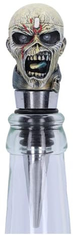 Nemesis Now Officially Licensed Iron Maiden Piece of Mind Bottle Stopper, Silver, 10cm