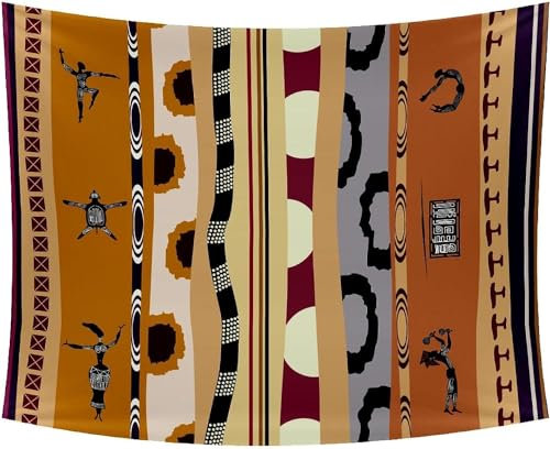 Tizhweqo Wandteppich 3D Afrika, Wandbehang Afrikanische Patterns, Wandtuch Afrika Tapisserie Tapestry für Schlafzimmer Wohnzimmer Wohnheim Deko 180x200 cm D154