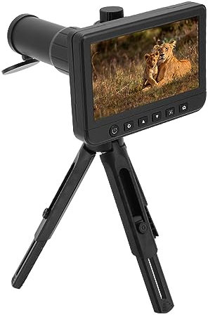 Septpenta Digitale Teleskopkamera, 5, 0 Zoll LCD Display, Digitale Fernglaskamera, Teleskopkamera, 50 Fache Vergrößerung, 1080P HD Video, 14 Millionen Auflösung für die Vogelbeobachtung(EU)