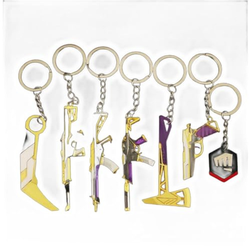 CKHOF Valorant Games Mini Weapons Models Keychain Set (5-10cm)