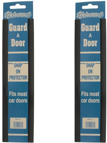 Universal GD42/12 Snap on Door Guard 12-inch - Black (Pack of 2)