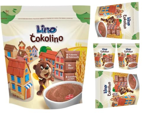 Lino Cokolino Babybrei Beutel Muesli Cornflakes Cerealien 500 gramm x 5 STÜCK