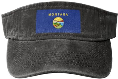Stilvolle Nebraska State Flag Cowboy Leer Top Sonnenhut Blank Baseball Cap für Männer Frauen – Große Krempe Sonnenschutz, Schwarz, Einheitsgr��e