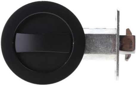 Verrou de porte de poche avec clés - Poignée de porte coulissante ronde - Remplacez rapidement et facilement le matériel de porte endommagé pour serrure de porte de placard