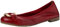 MARCO TOZZI Damen Ballerinas aus Leder mit Zierschnalle, Rot (Red), 40 EU