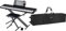 McGrey SK-88 Keyboard Super Kit Trolly Set - Einsteiger-Keyboard in Stagepiano-Optik mit 88 Tasten - 146 Klänge - inklusive Sustain-Pedal, Keyboardständer, Hocker und Kopfhörer - schwarz