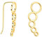 SOFIA MILANI - Damen Ohrringe 925 Silber - vergoldet/golden - Kreis Ohrklemme - E2576