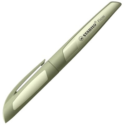 STABILO Fountain Pen Flow - MONOCHROME - Medium Nib - Pack of 1 - Khaki
