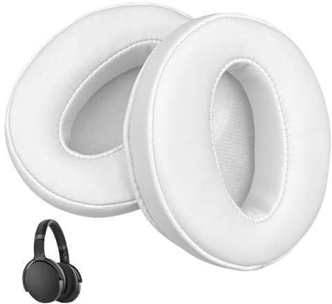 HD 450BT Soft Memory Ohrpolster kompatibel mit Sennheiser HD 4.50BT, HD 4.50BTNC, HD 4.40BT,HD 350BT Kopfhörer, Ohrpolster mit Weichen Proteinleder & Memory Schaum (Weiß)
