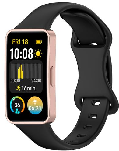 Silikon Armband für Huawei Band 10 / Band 9 / Band 8, Sport Armbänder Uhrenarmband, Ersatzarmband für Huawei Band 8 / Band 9 / Band 10