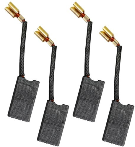 Selyse Lot de 2 paires de balais de charbon moteur - 6 x 12 x 22 mm - Pièces de rechange pour perceuses perforatrices Titan TTB278SDS TTB631SDS TTB572SDS TTB571SDS - Remplacement fiable des brosses