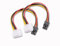 ELFJMZP (2PCS 4 Pin Molex to 6 Pin Video Card GPU Power Supply Cable PCI-E Male Graphics Card Adapter