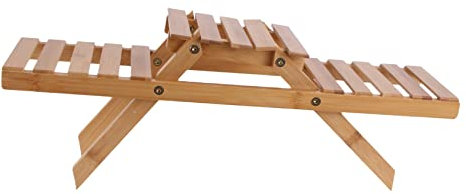 YARNOW Zweistufiges Blumenregal Aus Für Innenbereich Und Garten Pflanzenständer Zur Dekoration Von Schlafzimmer Küche Büro Und