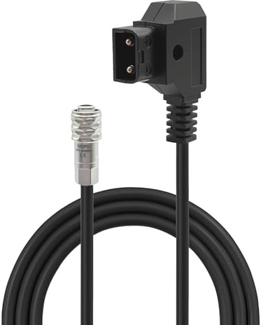 BMPCC 4K/6K/6K Pro to D-Tap Straight Power Cable Compatible with Blackmagic Pocket Cinema Camera Gold V Mount Weipu 2 Pin SF6 Female Battery to P Tap, 47”