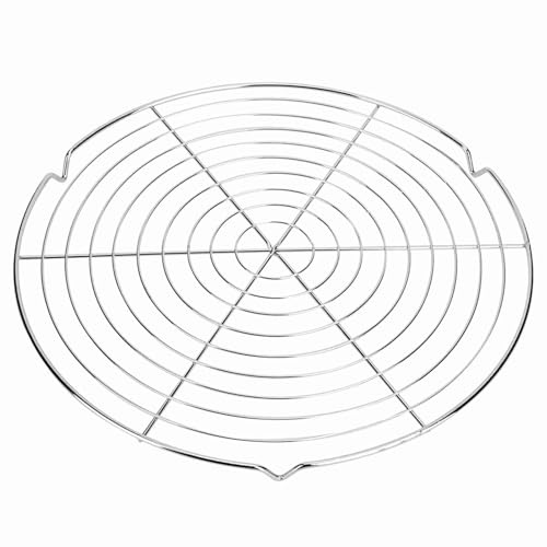 Bamjour Grill Mesh, Round Shape BBQ Wire Mesh Grill Net Grate Barbecue Grilled Grid Rack Outdoor Barbecue Camping Picnic Tool