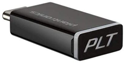 Plantronics BT600 USB-C USB Adapter - Headphones/Earphones Accessories (USB Adapter, Plantronics, Black, Voyager 5200 UC, Voyager 8200 UC, Voyager 3200 UC)