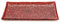 DARO DEKO Weihnachts-Teller aus Glas L 26x13cm rot + roter Rand - 1 Stück