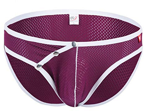 Infradito da uomo, a vita bassa, in rete Viola UK L vita 33/36