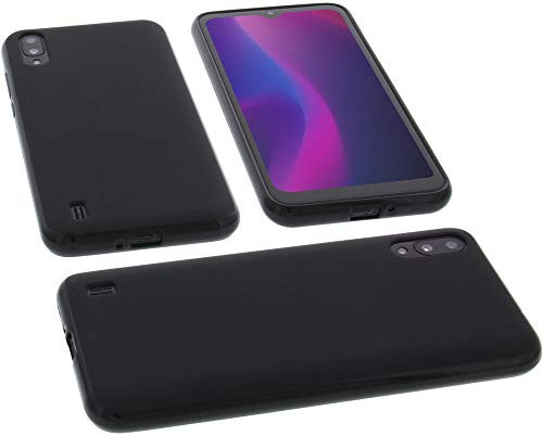 foto-kontor Custodia Compatibile con cellulari Blackview A60 Cover in Gomma TPU di Colore Nero