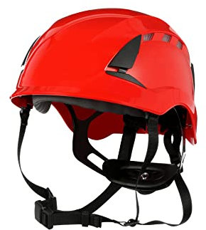 3M SecureFit X5000 - Casco di sicurezza, ventilato, 1000 V, CE, rosso, X5005VE-CE
