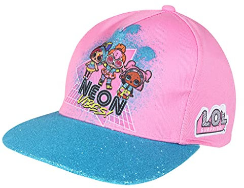 Popgear LOL Surprise Neon Vibes Baseball Kappe, Mädchen, One Size, Mehrfarbig, Offizielle Handelsware