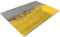 Glass Chopping Board 50 x 40 | Kitchen Worktop Protector | Multifunctional Cutting Board | Work Top Savers | Kitchen Accessories | Extra Large | Yellow Grey Design