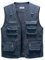 Oralidera Gilet da Pesca da Uomo Multi-Tasche Gilet da Caccia Fotografico Giacca Senza Maniche Gilet da Lavoro Giubbini da Pesca per Attività All'aperto, Blu, 4XL