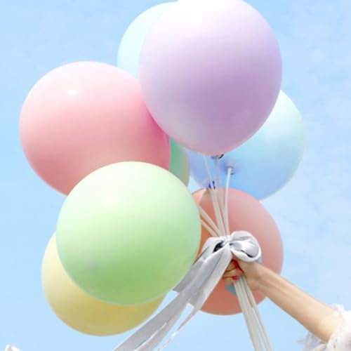 Unisun Großer Pastell Luftballon 18 Zoll 30 Stück Große Macaron Latex Riesiger Dicker Runder Ballon für Geburtstag Hochzeit Baby Shower Brautdusche Heilige Kommunion Jahrestag Party Dekorationen