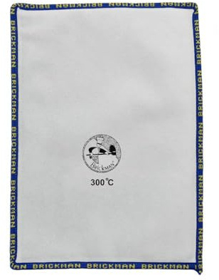 Erre4M Maniques de cuisson professionnelles en cuir tannage spécial, résistantes jusqu'à 300 °C, disponibles en 18 x 25 cm et 25 x 35 cm, totally exempte d'amiante