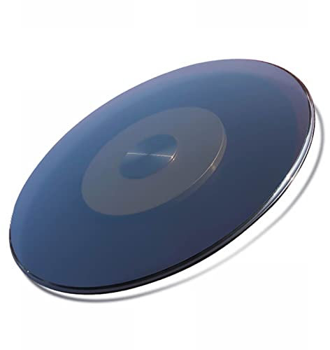 LUNEZY Plato Giratorio, Plato Giratorio de Vidrio Templado con Base de Acero plástico, Centro de Mesa de Comedor con Bandeja giratoria Grande para Servir, Grosor 12 mm (tamaño: 100 cm, co