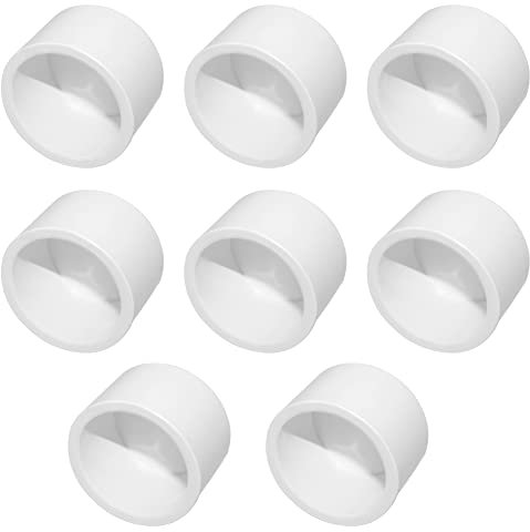 ANPTGHT 3/4 Inch Pipe End Cap Fitting, Furniture Grade End Cap Fittings for Building Furniture Greenhouse Shed Pipe Fittings Tent Connection (Pack of 8)