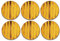 Wilmax - Piatti da dessert COLORBOOM - Set di piatti - Piatti in porcellana - Per servire snack - Design moderno - Lavabili in lavastoviglie - Colore giallo - Set da 6 - Diametro: 18 cm