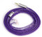Linsoul Tripowin Zonie IEM Cable, 16 Core Silver Plated Earphone Upgraded Cords, 1.25m SPC in Ear Monitor Cable for KZ ZS10 PRO 2 AS10 PRO Tangzu Wan’er SIMGOT EM6L(Recessed 2pin, 2.5mm) (Violet)