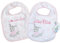 Sterntaler - Lätzchen Baby - bestickt mit Name - personalisiert - 100% Baumwolle - Saugfähiges Klettlätzchen - Babylätzchen - Esel Emmi - für Mädchen – Geschenk zur Geburt - (rosa, 38cm x 26cm)