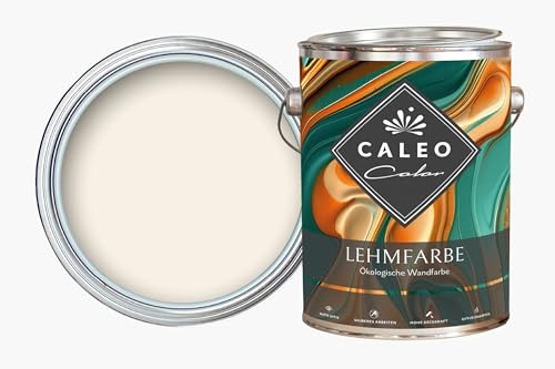 Caleo Color lerfärg lammull naturlig vit, 2,25 liter väggfärg inspirerad av naturen