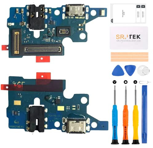 SRJTEK Für Samsung Galaxy A71 5G 2020 Dock Connector Ersatz für Samsung A71 2019 Ladeanschluss A716 Kopfhöreranschluss SM-A716F mit Mikrofon/Audio-Buchse/Antennen-Ersatzreparatur-Sets