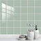 Stickers Muraux Vert Clair Credence Adhesive pour Cuisine Pvc Imperméable Stickers Cuisine Carrelage Adhesif Mural Salle de Bain Autocollant Mural Papier Peint Salon 10 Pièces/30x30cm