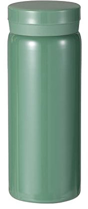 Small Flask, Cute Water Bottle, Vacuum Insulated Flask for Hot & Cold Drink, Keep 12H Hot & 6H Cold (Green, 200ml)