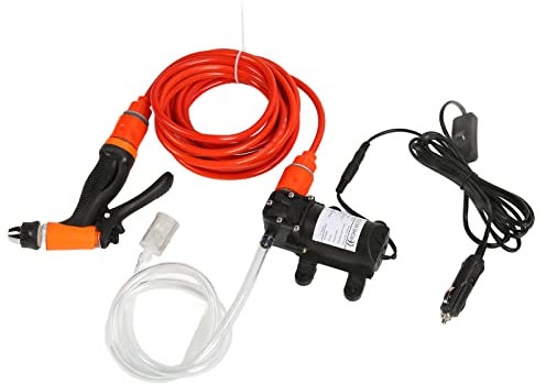 Car High-Pressure Washer Water Pump, Portable 12V High Pressure Electric Car Washer Cleaning Machine Trigger Spray Gun Washing Kit for Car Home Garden Wash