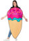 Funidelia | Disfraz de helado para hombre y mujer Comida, Original y Divertido, Dulces - Disfraz para adultos y divertidos accesorios para Fiestas, Carnaval y Halloween - Talla única - Marrón