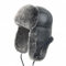 Zessano Unisex Fliegermütze aus Schafsleder, Russische Ushanka Trapper Winterfellmütze - Shearling 100% Leder Schaffell Hüte für Männer Frauen