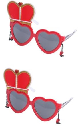ifundom 2st Trendige Sonnenbrillen Für Damen Sonnenbrillen Für Überbrillen Für Frauen Quay Sonnenbrillen Für Damen Frauen Sonnenbrille Herz Brille Fräulein Requisiten Abschlussball
