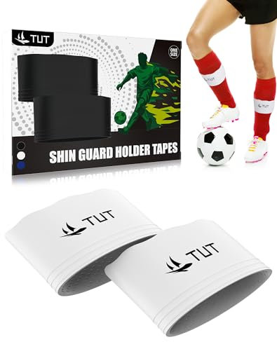 TUT Supporto parastinchi in silicone, per uomo, donna e bambino, antiscivolo e lavabile (bianco)