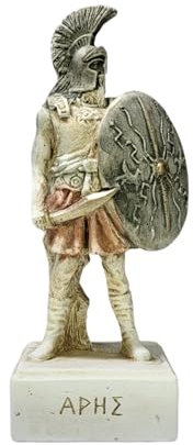 Generic Ares God Statue griechische römische Skulptur handgefertigt gealterte Patina