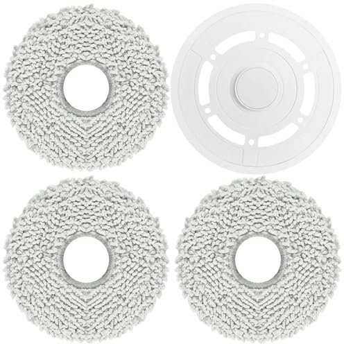 JINFOLI Mop Cloths, for Ecovacs, for T20 Pro/T20 Max Robot Vacuum Cleaner Bracket Part Dry And Wet Usage Mop Cloths Pad Floor Cleaning Mopping Pad (Size : A)