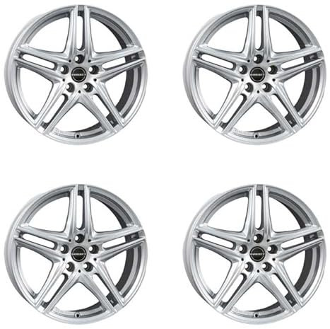 4x Borbet Felgen XR 7.5x16 ET40 5x112 brilliant silver kompatibel mit Audi A4 A6